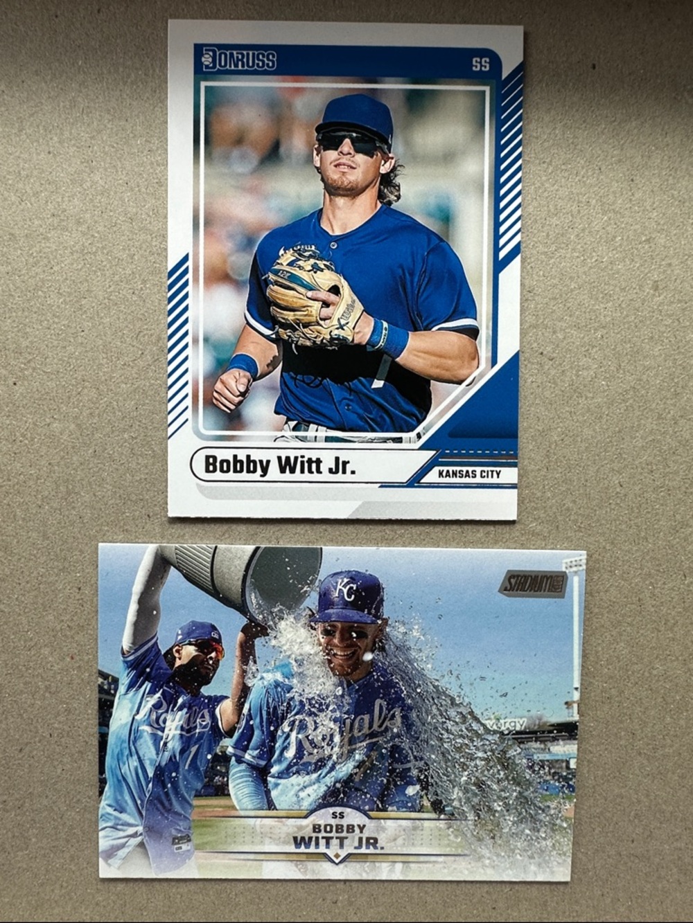 Jac Caglianone/Pasquantino/Jensen rookie cards w/ Bobby Witt Jr & Perez (17) - Picture 9 of 16